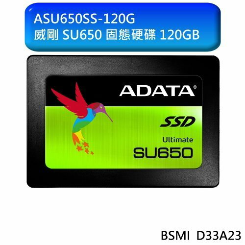 <br/><br/>  【新風尚潮流】威剛 SU650 2.5吋 7mm SSD 固態硬碟 120GB 升級首選 ASU650SS-120G<br/><br/>