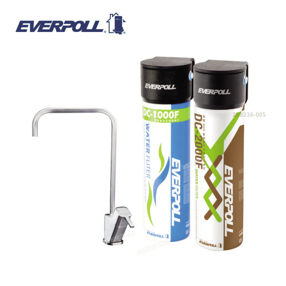 EVERPOLL DCP-3004全效完美版淨水系統 搭配T-303不鏽鋼無鉛飲用水龍頭 DCP3004 大大淨水