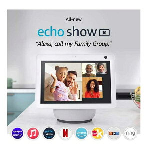 Echo Show 10（第三代）HD smart display with motion and Alexa 碳黑/冰川白 [2美國直購]