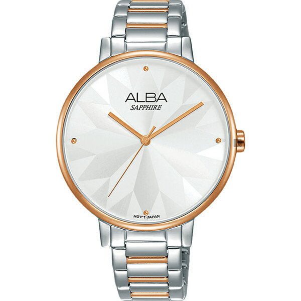 ALBA 雅柏錶 Fashion 幾何造型女錶 VJ21-X144KS(AVH8571X1)-36mm-銀白面鋼帶【刷卡回饋 分期0利率】【APP下單22%點數回饋】