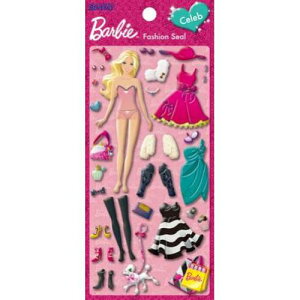 芭比Barbie 娃娃貼紙，便條/貼紙/記事本/辦公小物/文具用品/開學，X射線【C161363】
