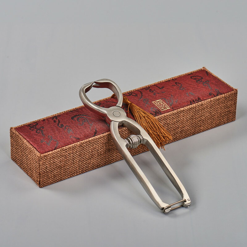 茶鉗304不銹鋼茶剪普洱茶刀手工專用茶磚茶餅撬刀開茶器茶具配件 6