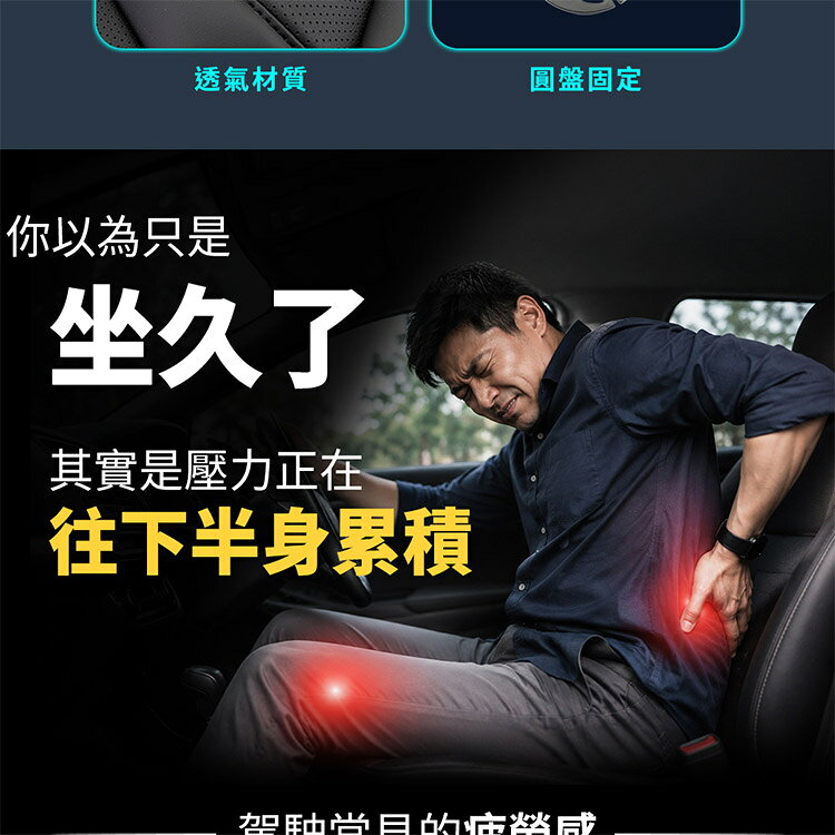 【安伯特】一體式 護腰+座墊組(車用腰枕 車用靠腰墊 汽車靠墊 車用座墊 汽車坐墊) 4