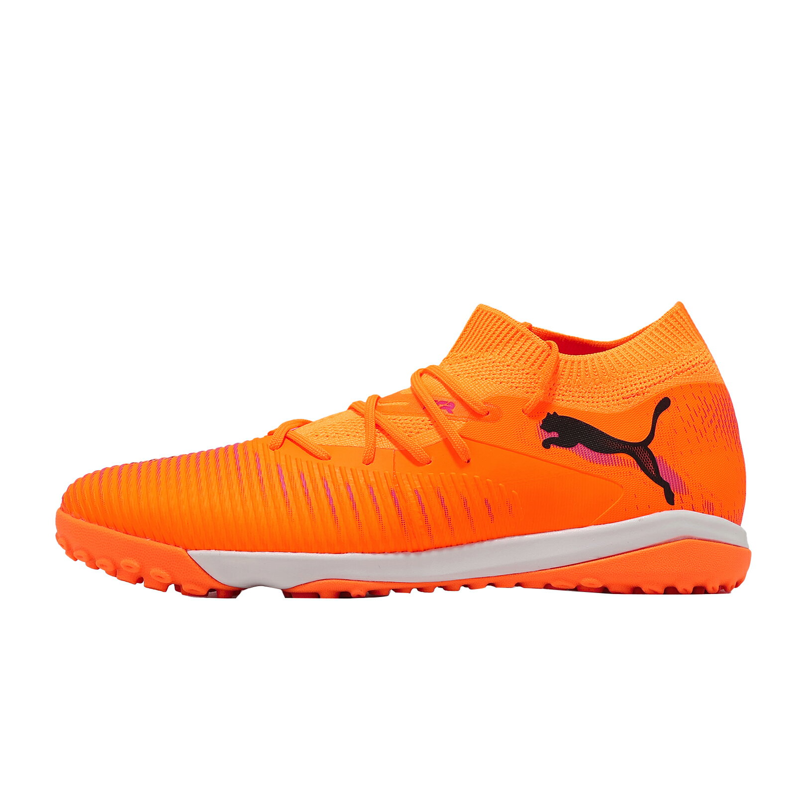 Puma 足球鞋 Future 8 Match TT 男鞋 橘 針織 人工草皮 運動鞋 108597-03