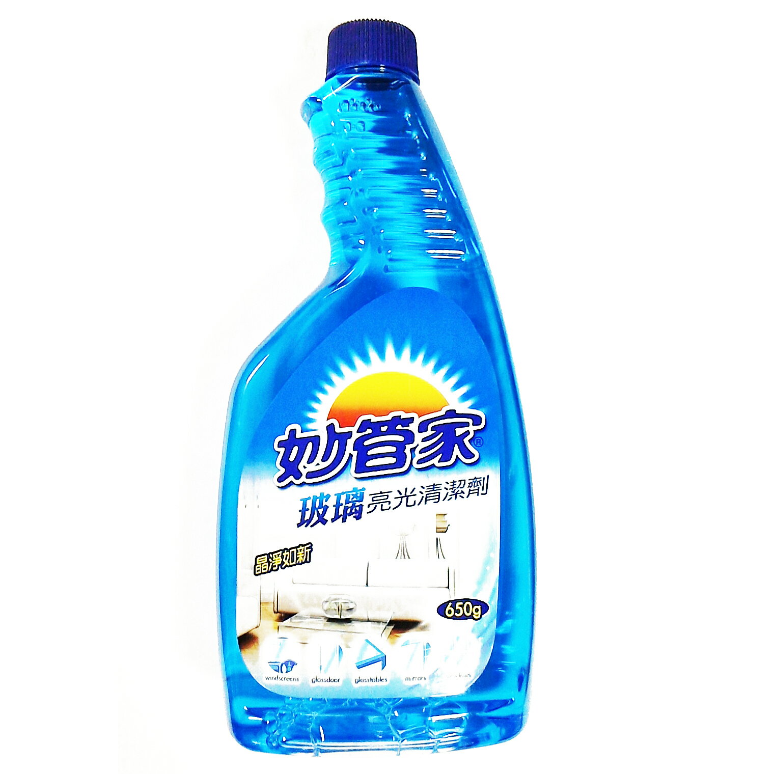 【文具通】妙管家 玻璃 亮光 清潔劑 補充罐 650ml SP010566【APP滿額下單10%點數(單一帳號最高5000點)】2/28止