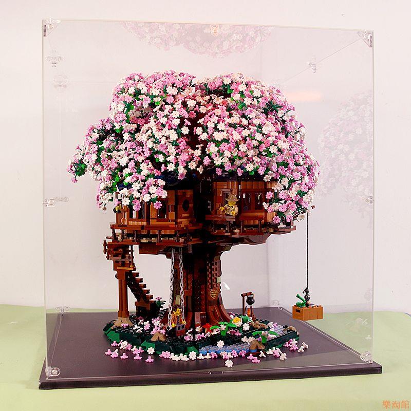 兼容樂高微顆粒積木櫻花樹屋女孩系列建筑生日禮物模型拼裝玩具