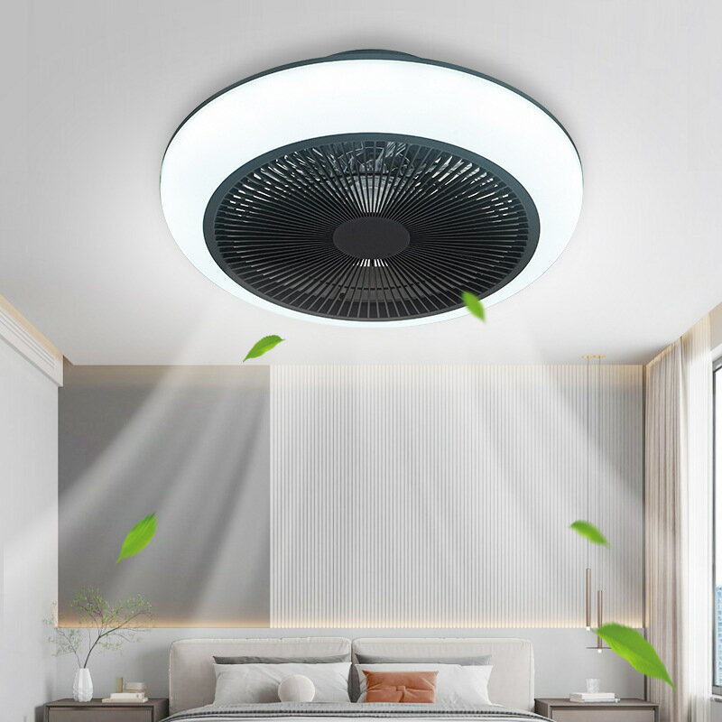 變頻智慧 110V風扇燈帶手機APP臥室風扇燈餐廳燈 帶電風扇吸頂燈