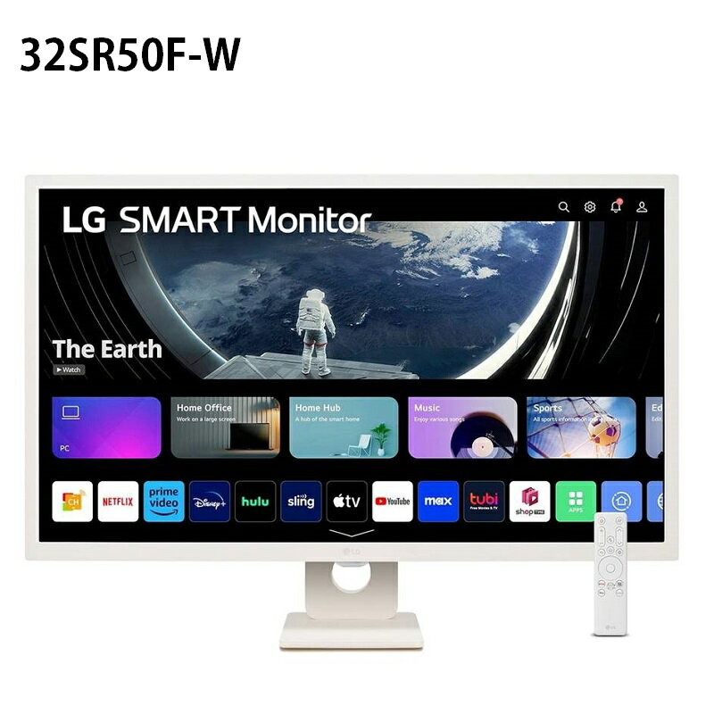 【最高現折268】LG 32SR50F-W 31.5吋 MyView Full HD IPS 智慧型顯示器