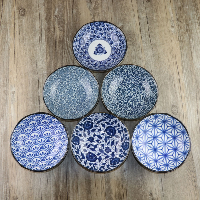 御濃燒日本進口盤陶瓷餐具日式和風釉下彩深菜盤盤子家用碟子個性
