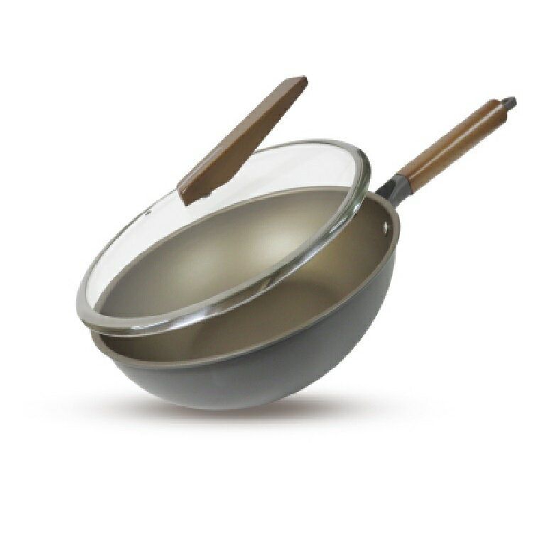 ★免運★西華 陽極鈦不沾炒鍋30cm(30CM) [大買家]