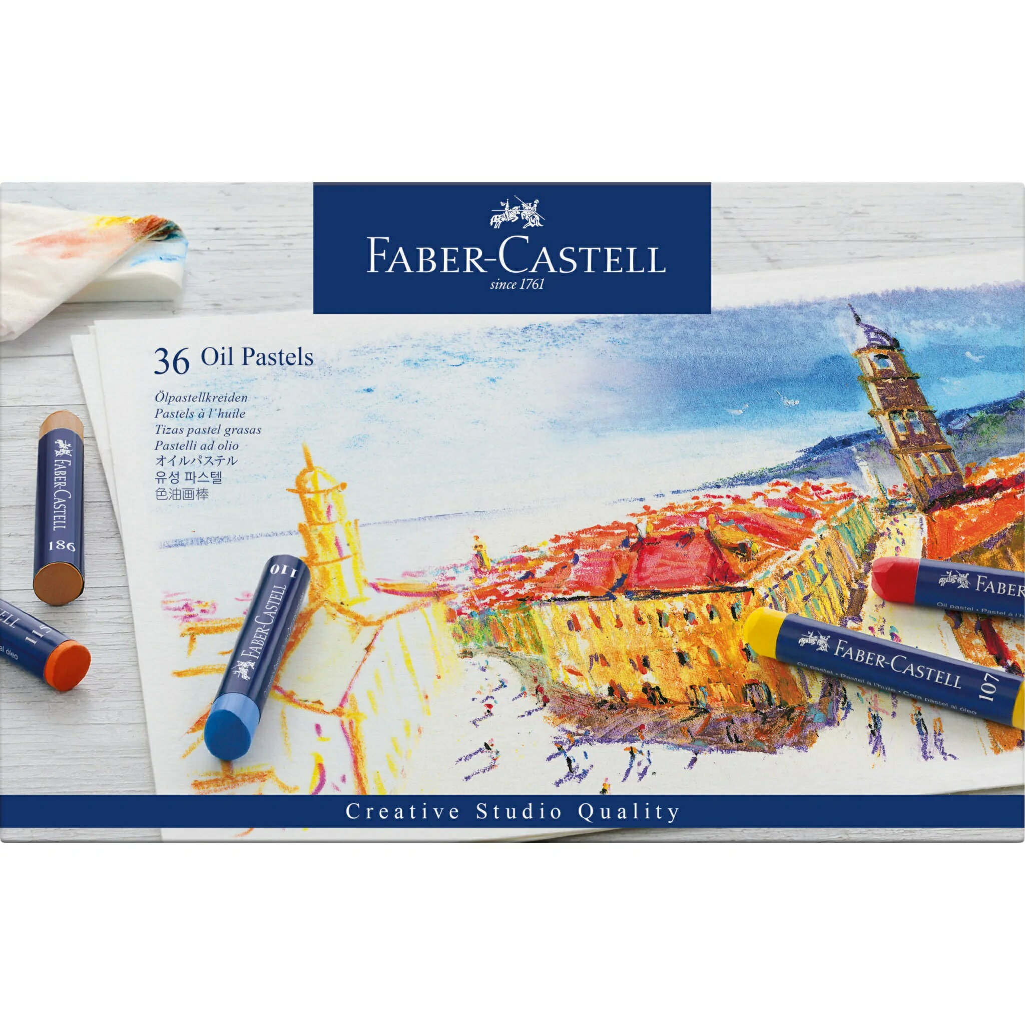 Faber-Castell創意工坊油性粉彩條36色 *127036