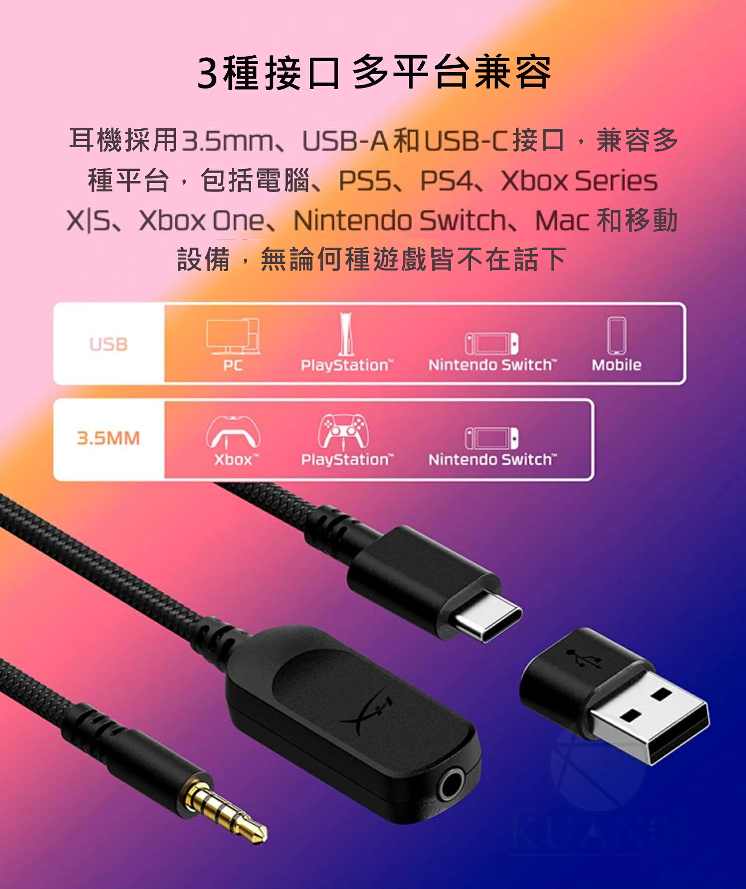 HyperX Cloud III 有線電競耳機 降噪 有線耳機 耳罩式 耳機 有線耳機 7.1/沉浸式音效/可拆麥 全館滿499折50【夏日限時優惠中 再享點數回饋】!!｜領券最高折$220 6