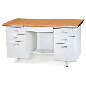 【 IS空間美學】147-R型木紋桌(2023-B-172-5) 辦公桌/職員桌/辦公家具/電腦桌