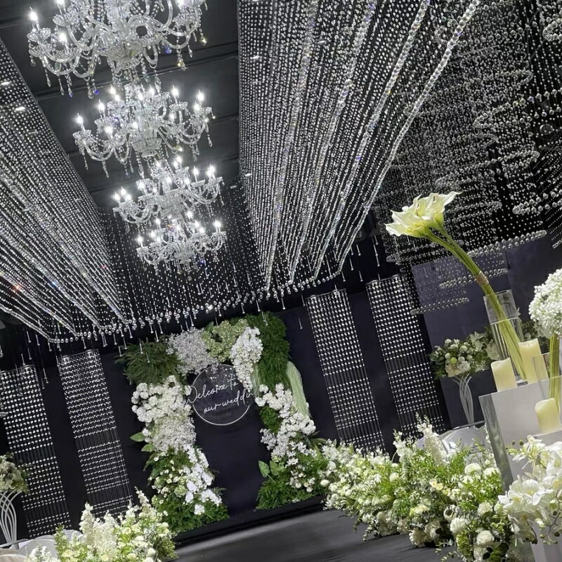 水晶吊燈歐式簡約現代婚慶婚禮酒店燈飾燈具臥室餐廳客廳店鋪LED