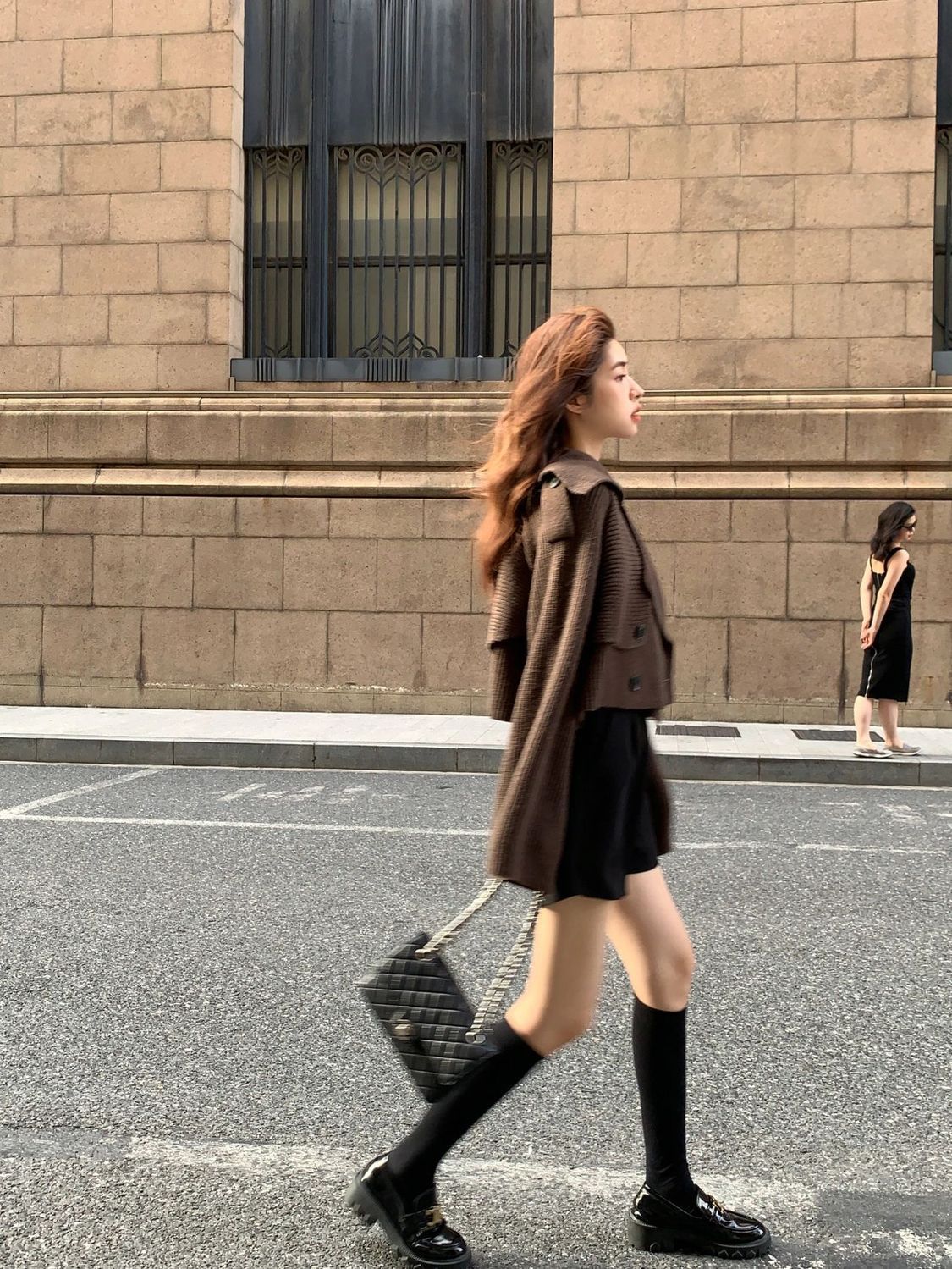 女裝 外套 韓系風 氣質上衣 韓版   女裝秋套裝設計感毛衣女新款秋季慵懶風別緻短款洋秋冬季女裝 治裝激推 9