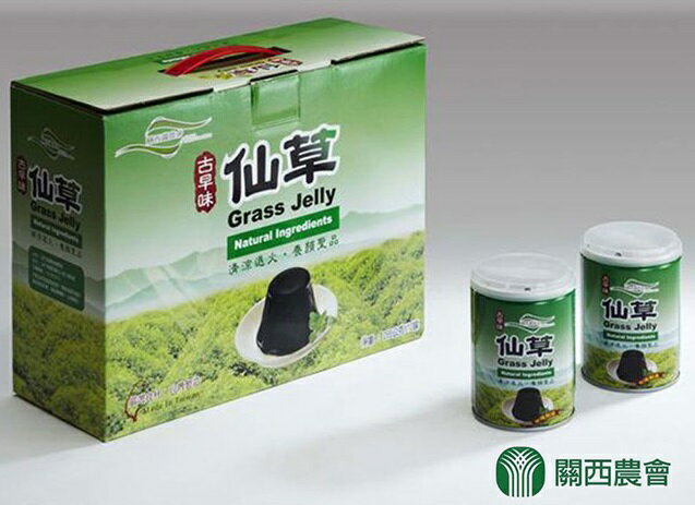 【關西農會】古早味仙草凍X1禮盒(255gX12罐/盒), 超商取貨僅限購一組