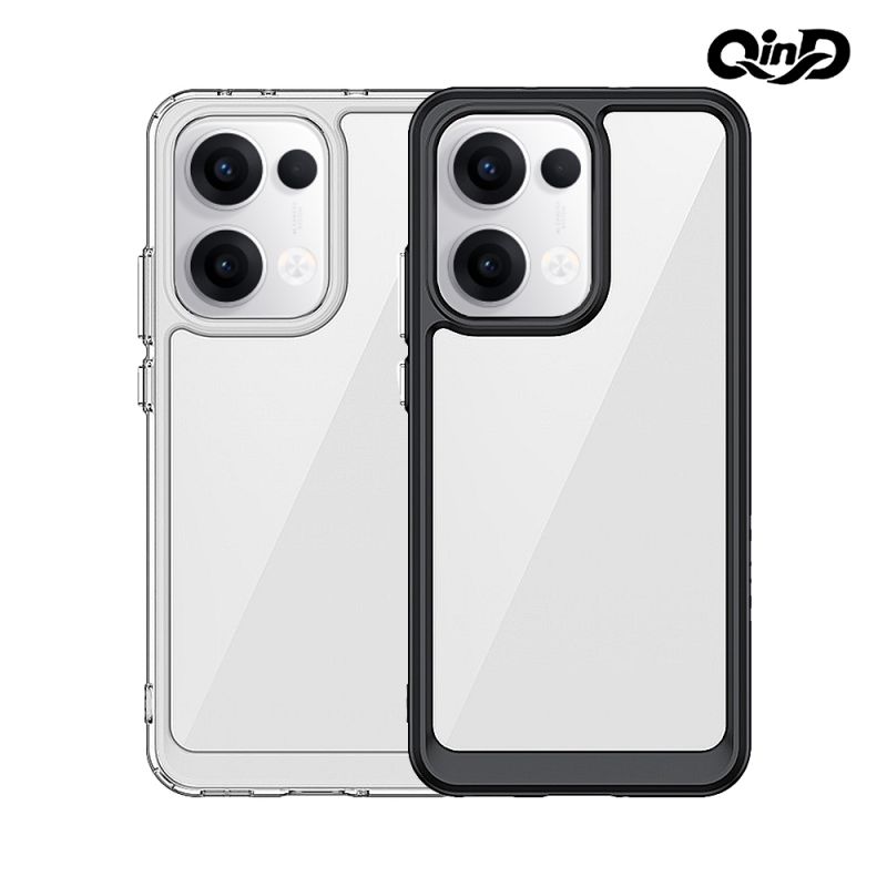 手機殼 防摔殼 QinD OPPO Reno 13 5G 雙料太空殼 手機殼 保護套 雙料殼 軟邊 硬背板 不發黃【愛瘋潮】