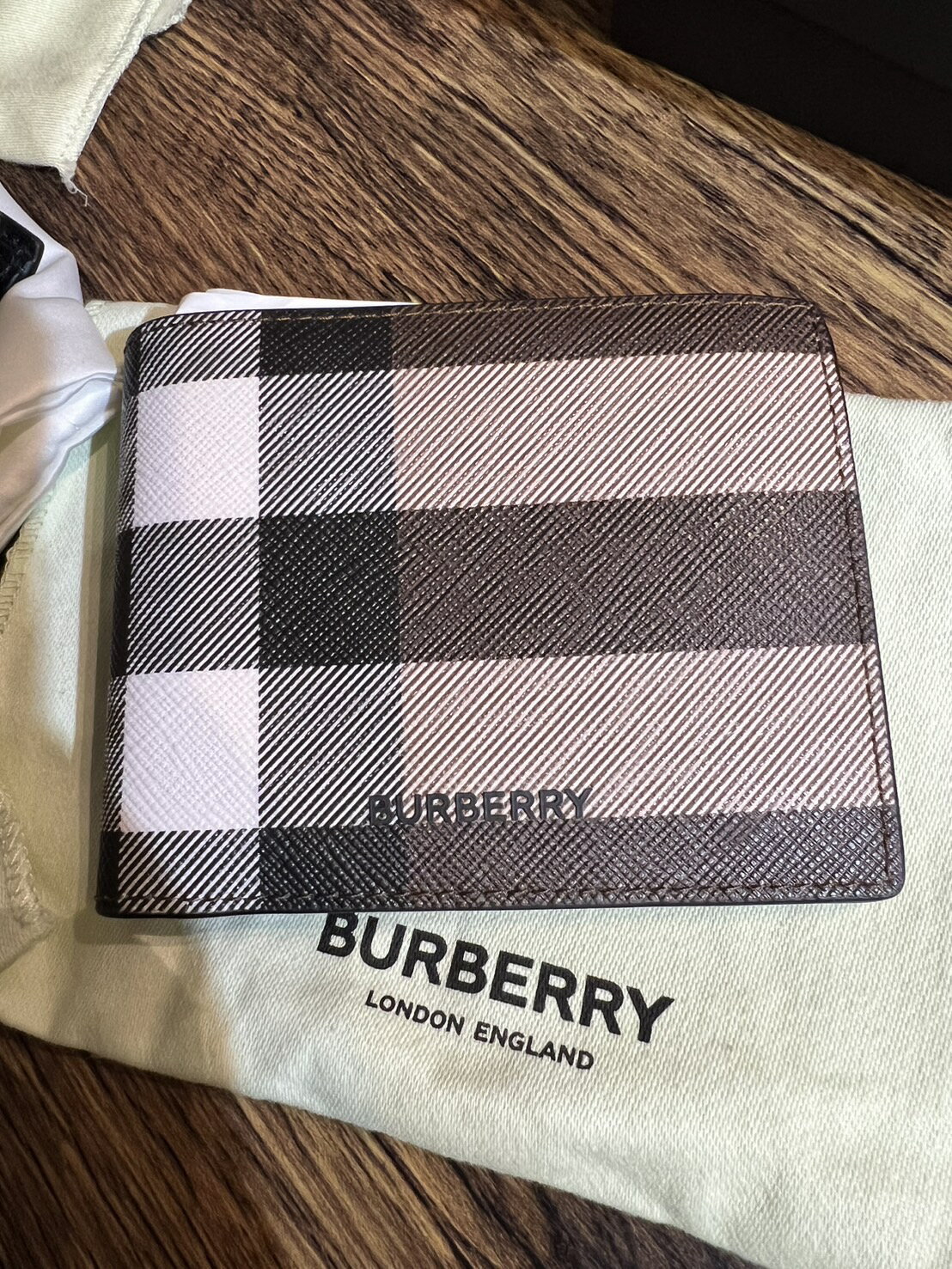 Burberry 經典格紋短夾 皮夾 男生短夾 女生短夾