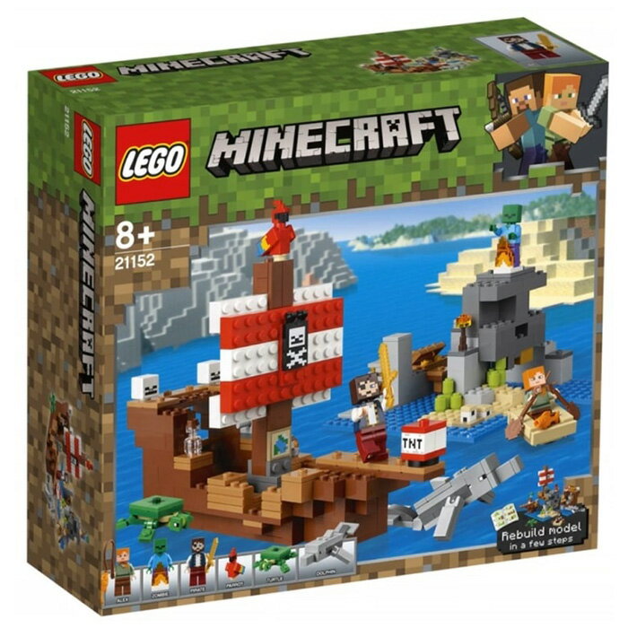 LEGO 樂高 MINECRAFT 創世神 21152 海盜船探險 【鯊玩具Toy Shark】