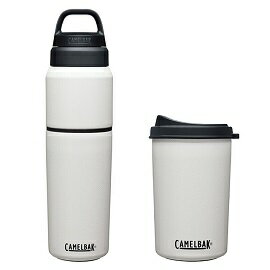 [CAMELBAK]MultiBev 二合一不鏽鋼隨行保溫瓶 650ml 白 / 保冰 保溫 水瓶 咖啡杯 / CB2424101065