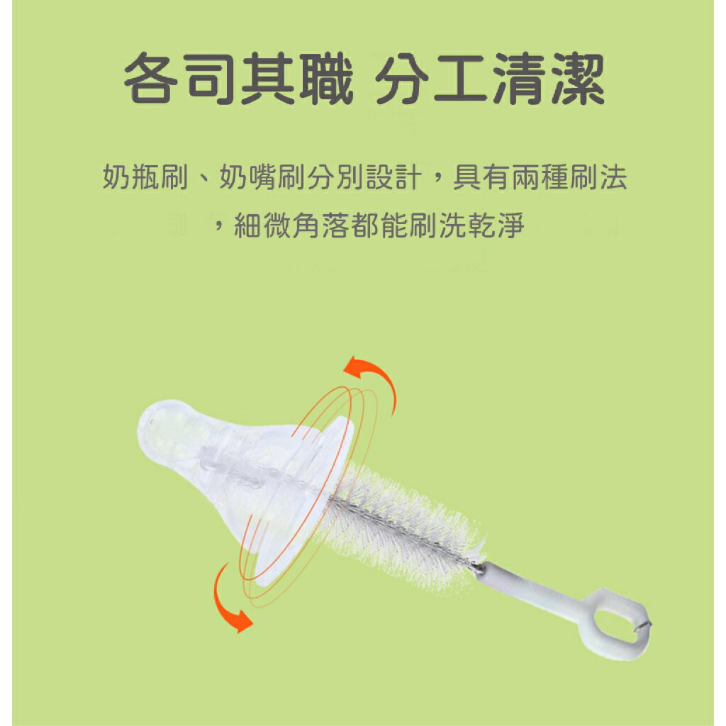 現貨 官方正品  Pigeon 貝親 旋轉奶瓶刷 內附奶嘴刷 澄石藥局✚實體店面 6