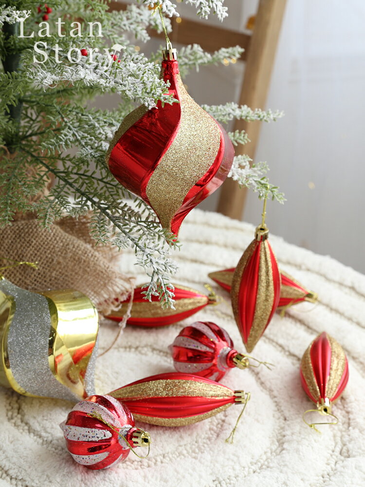 圣誕節裝飾品 圣誕球異形球掛件吊飾圣誕樹店鋪創意網紅掛飾配件