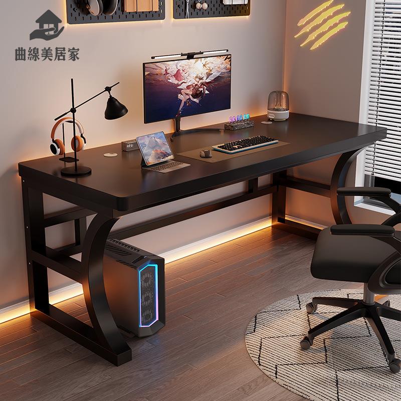 現貨 電腦桌 辦公桌 電腦桌臺式臥室家用電競桌簡易小型桌子工作臺學生學習書桌辦公g& 八折下殺wy29