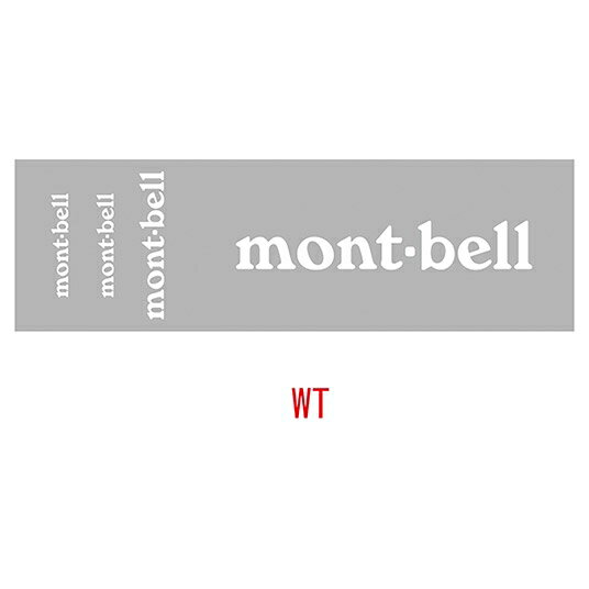 ├登山樂┤日本mont-bell Mont Bell Logo 轉印貼紙35mm 50mm 100mm 白 # 1124931WT