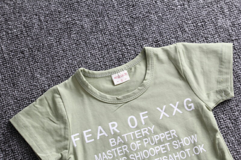 童裝男童套裝夏裝寶寶夏季套裝兒童韓版帥氣小童運動迷彩服兩件套 4