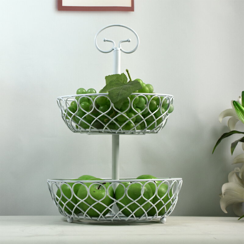 水果盤客廳家用網紅創意個性時尚歐式多層茶幾收納框簡約大氣果籃