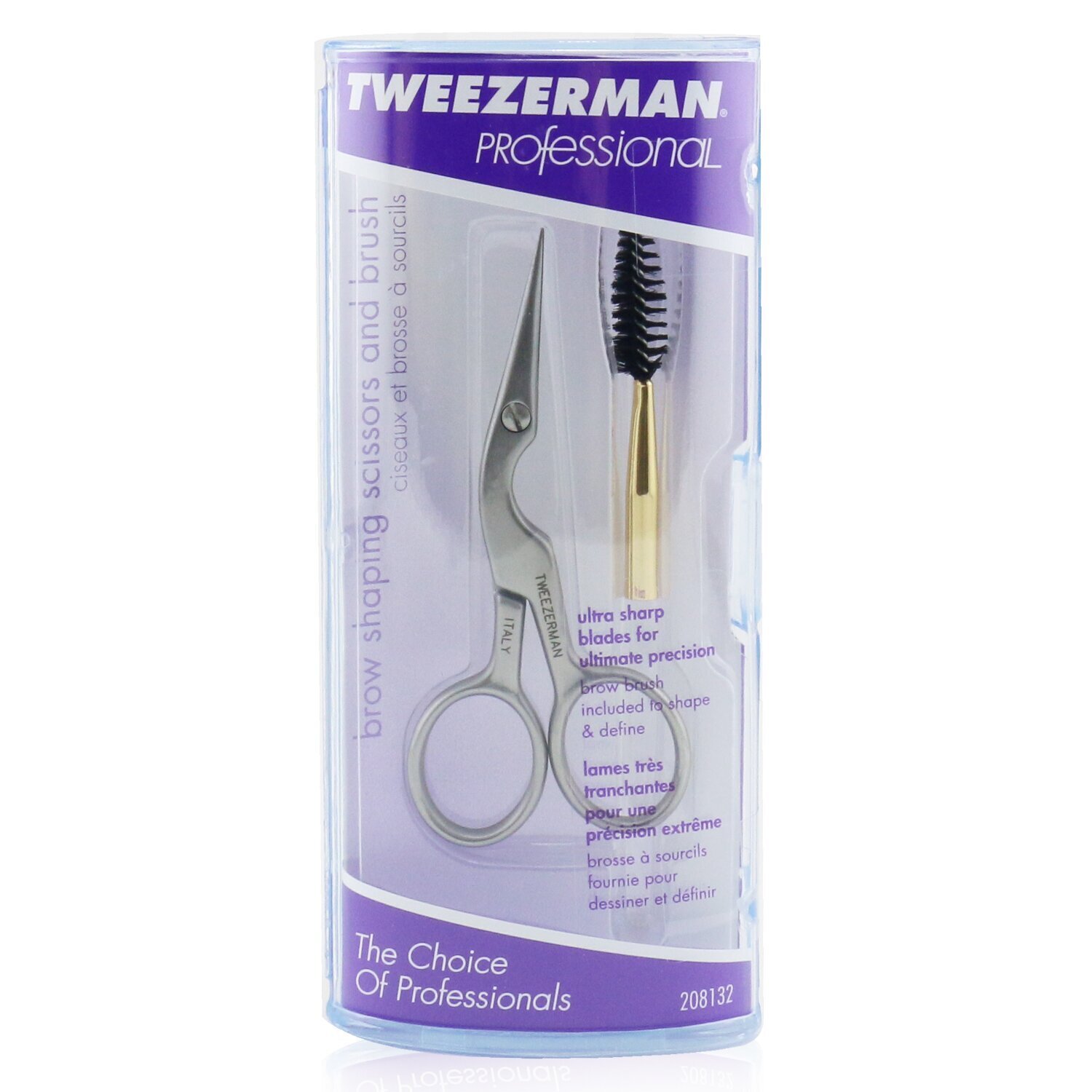 微之魅 Tweezerman - 專業眉毛造型剪&刷 Professional Stainless Brow Shaping Scissors & Brush