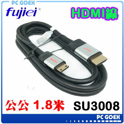 ☆pcgoex 軒揚☆ 力祥 Fujiei MINI HDMI to HDMI 傳輸線1.8M SU3008