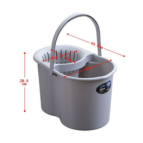 塑料老式墩布桶旋轉擰水單桶家用手動擠水桶手壓地拖桶拖地拖把桶