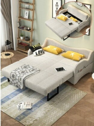多功能沙發床可折疊客廳雙人兩用抖音1.5小戶型儲物1.8米簡約現代 快速出貨