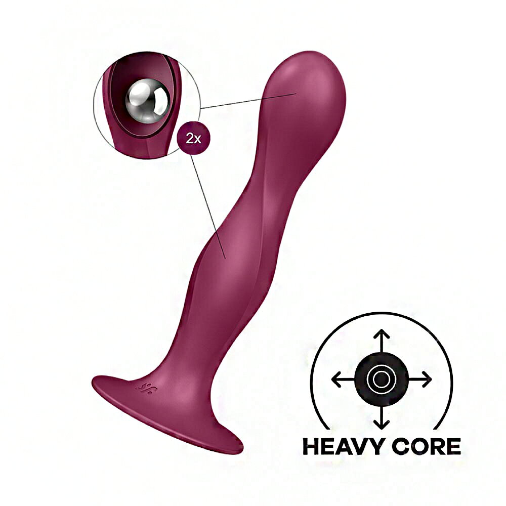 德國Satisfyer Double Ball-R 雙球扭轉後庭+吸盤-紅