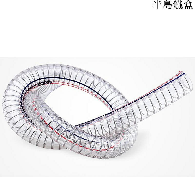 PVC鋼絲管抗凍PVC透明軟管汽油機水泵進水管塑膠鋼絲管耐腐蝕性2寸3寸4寸厚