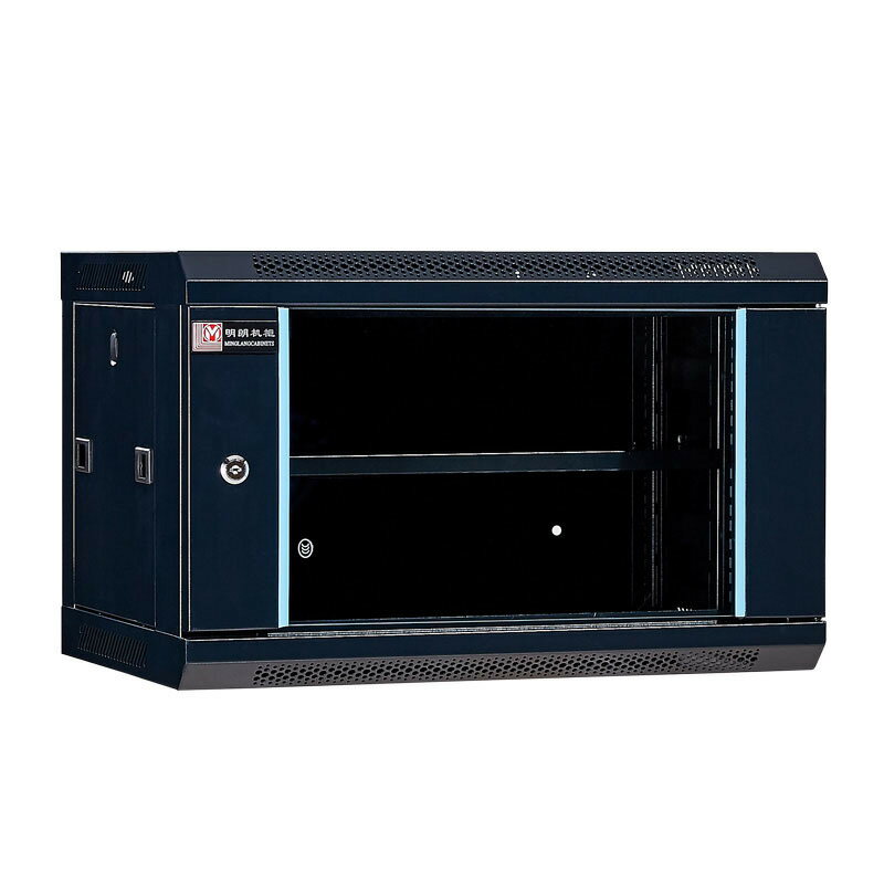 機櫃6u9U12U網絡機櫃墻櫃壁掛落地監控加厚鋼化玻璃小型機櫃