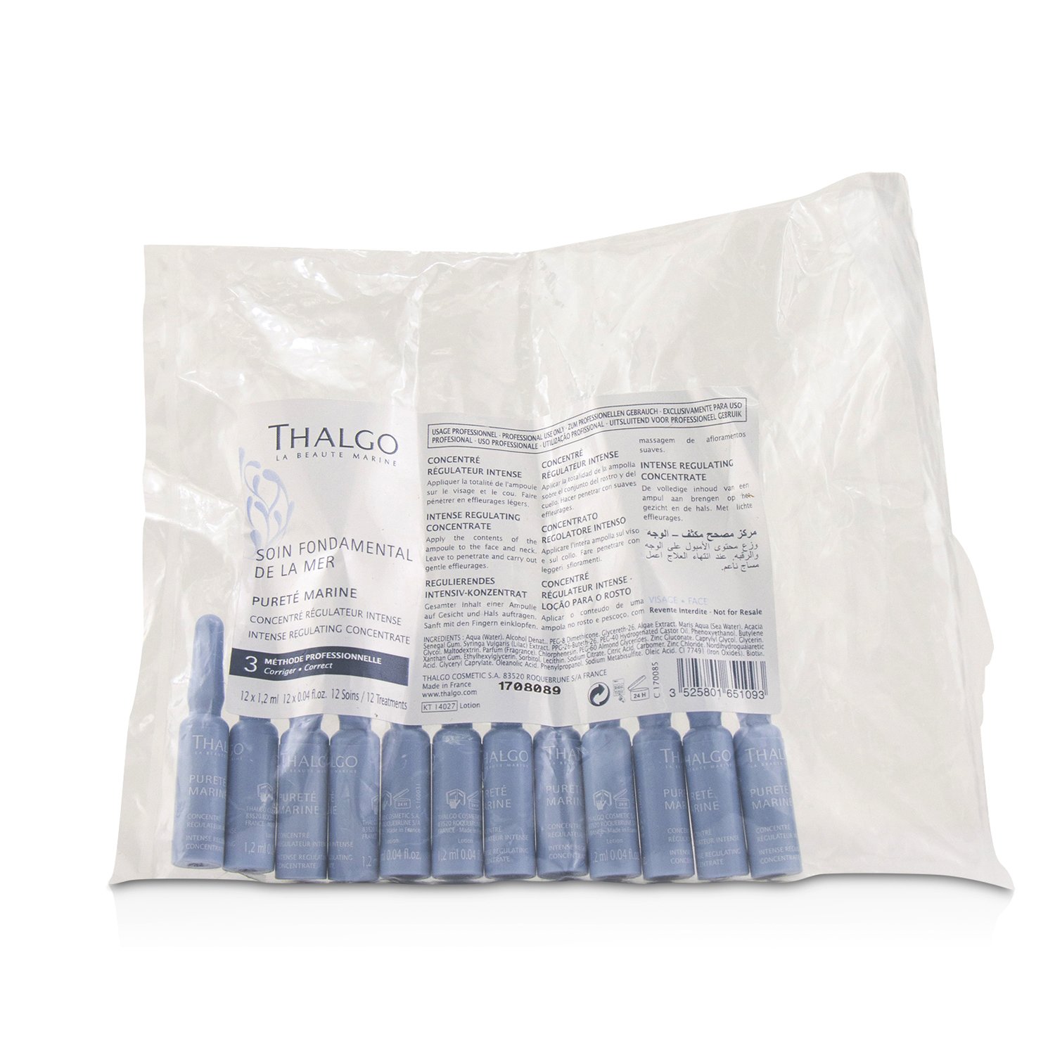 岱蔻兒 Thalgo - 海洋淨化平衡精華 安瓶 (沙龍產品) Purete Marine Intense Regulating Concentrate