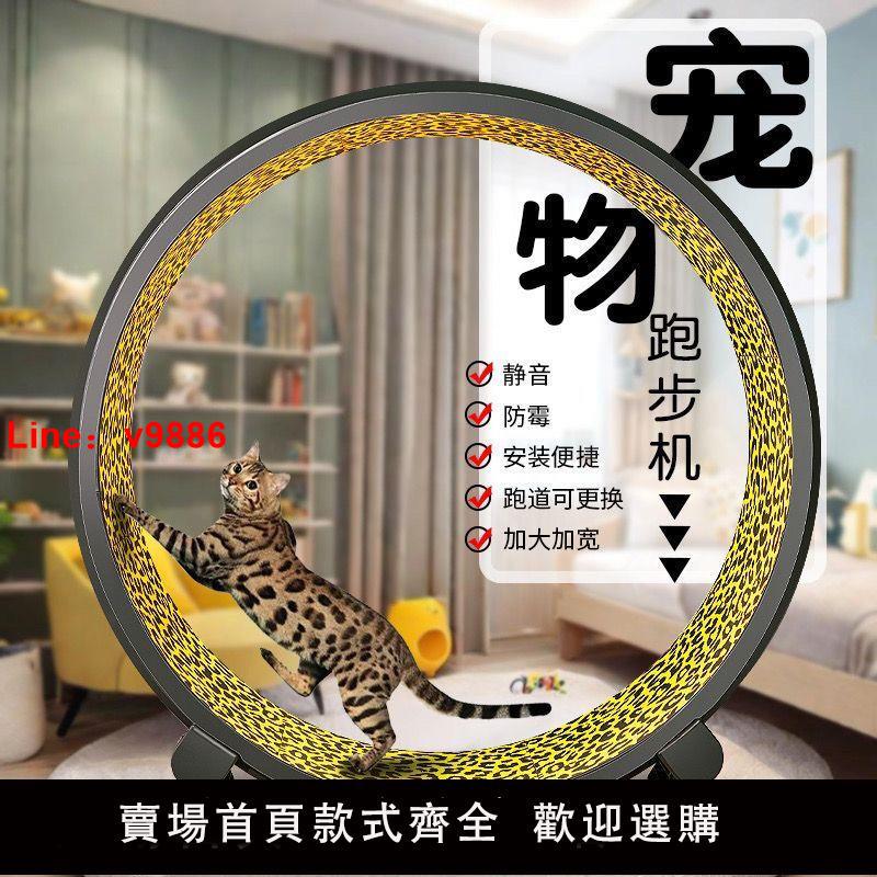 【臺灣公司 超低價】寵物貓咪跑步機特價清倉貓跑步滾輪靜音運動健身大型貓爬架貓玩具