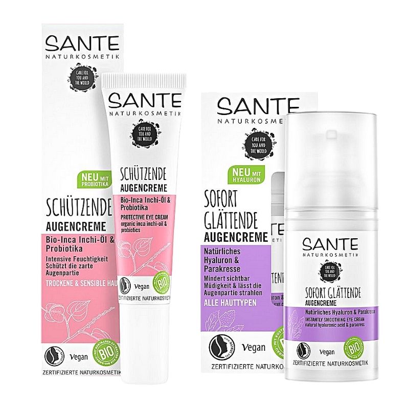 德國 Sante 沙達 白茶/溫和 眼霜 15ml 眼周 保養 附發票｜換季推薦⚡專櫃保養 初秋彩妝 品牌香氛 【心心哈德】