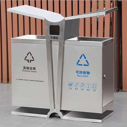 戶外垃圾桶 高檔綠化市政大號環衛垃圾箱 景區室外分類不銹鋼果皮箱