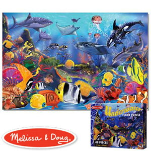 美國瑪莉莎 Melissa & Doug 大型地板拼圖熱帶海洋,48 片