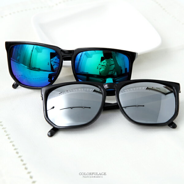 MIT台灣製抗UV400墨鏡 率性大方韓版大方框太陽眼鏡 柒彩年代【NY224】單支價格
