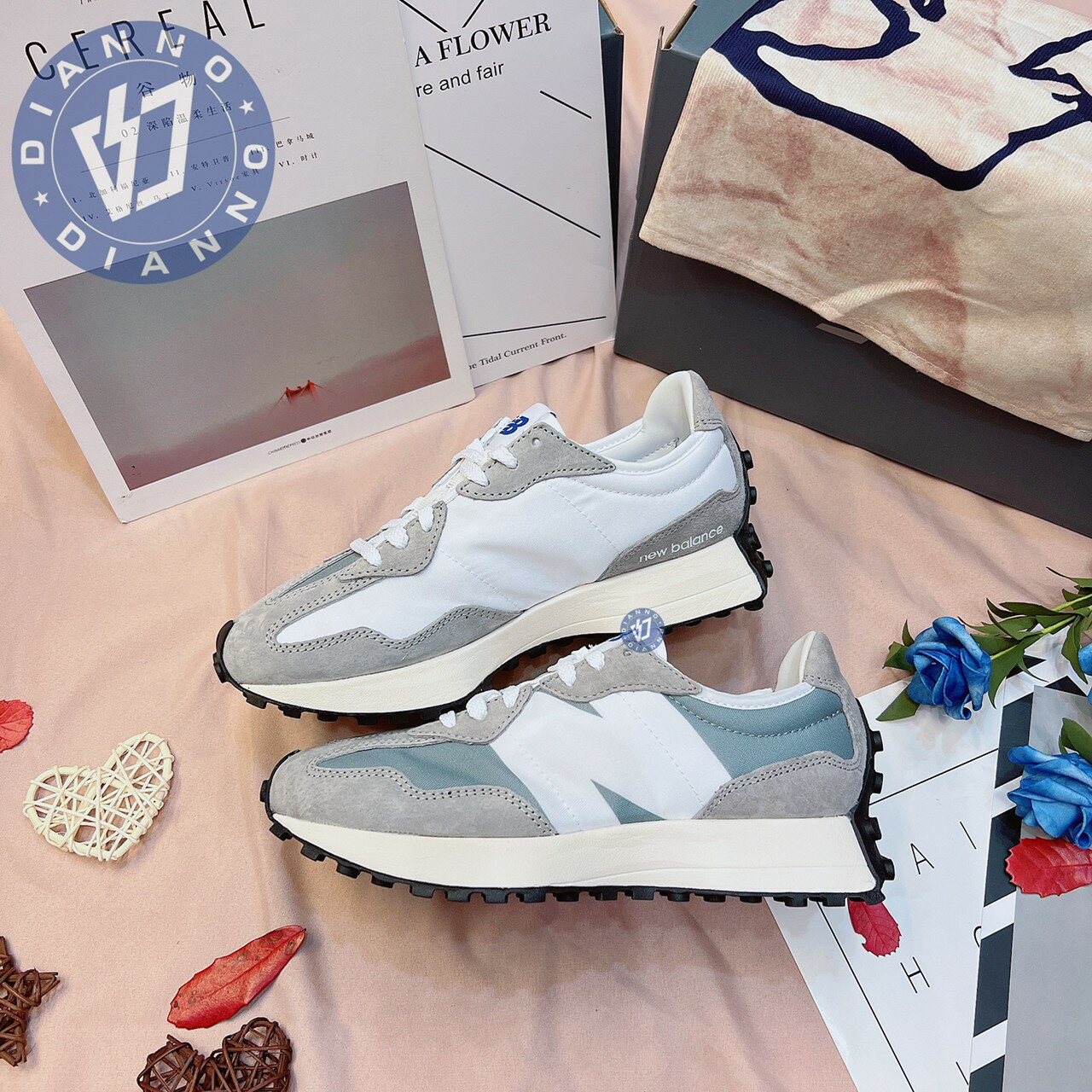 帝安諾- 實體店面New Balance NB327元祖灰灰淺灰經典款復古運動鞋休閒