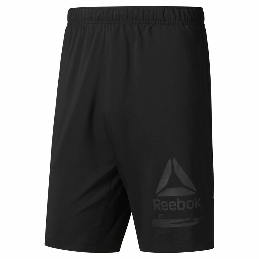 REEBOK WORKOUT READY WOVEN SHORT 男裝 短褲 訓練 慢跑 彈性 乾爽 舒適 黑【運動世界】CY3615