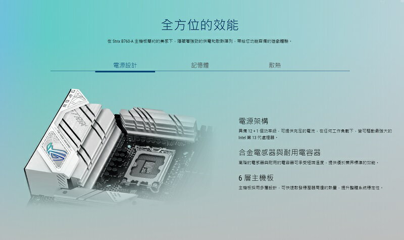 【享最高折300】ASUS 華碩 STRIX B760-A GAMING WIFI 主機板 3
