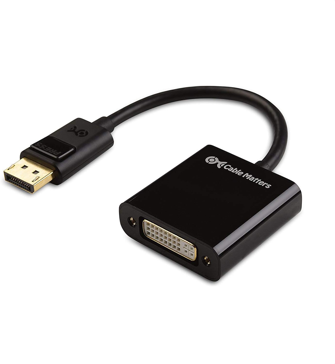 [o美國直購] Cable Matters Gold Plated DisplayPort to DVI Male to Female Adapter 適配器