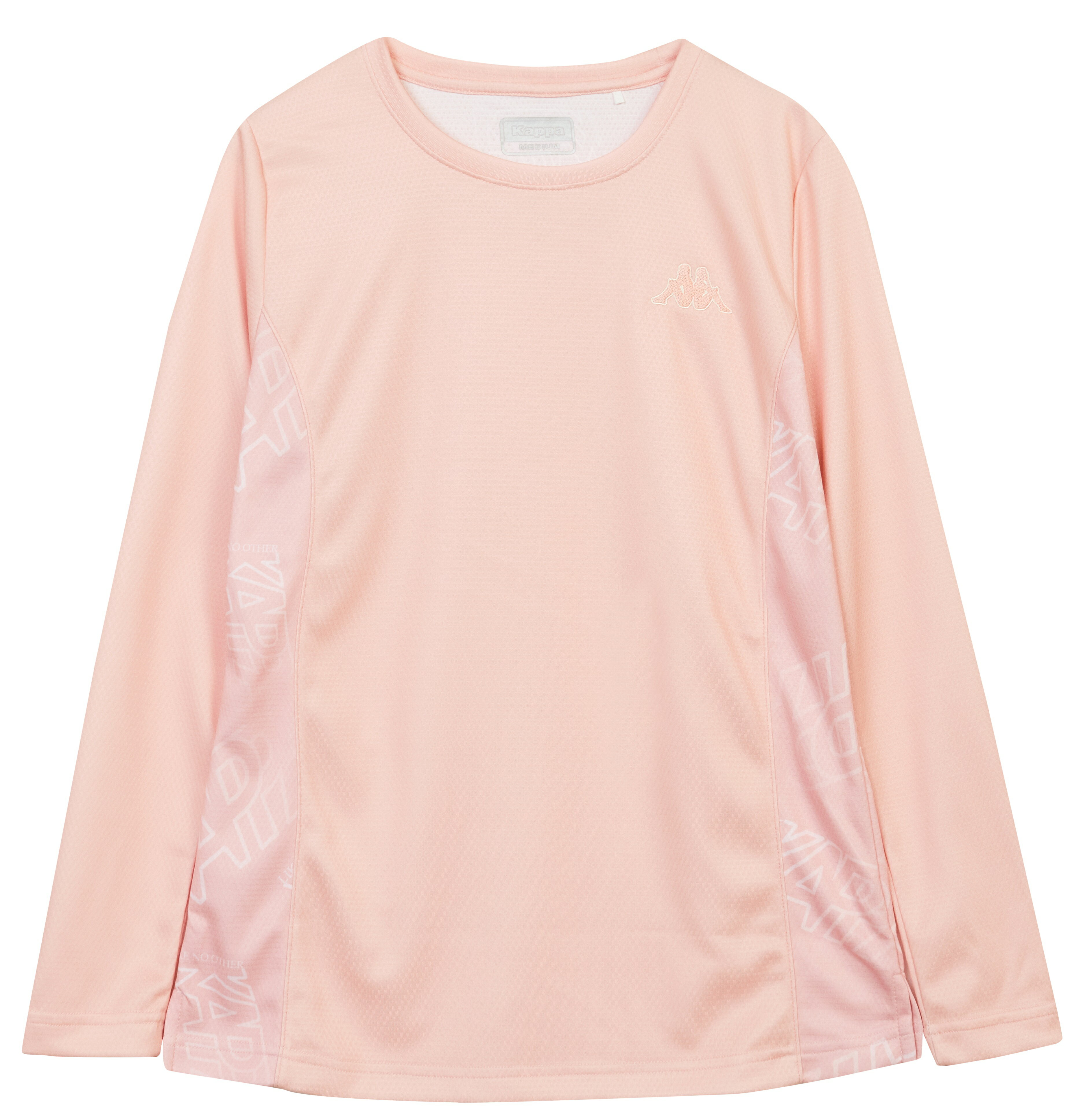 義大利品牌 Kappa 女款 拼接設計 休閒長袖T恤 長袖上衣 (361Q2ZW-W71/005)粉橘、黑色