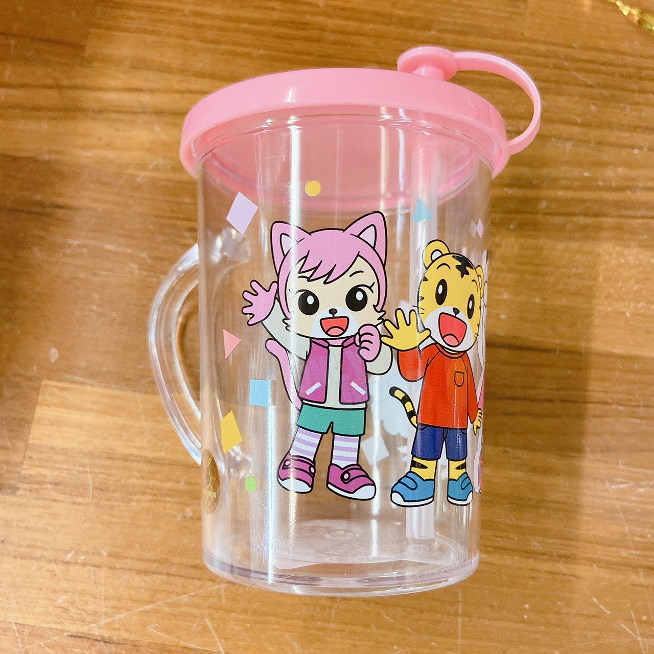 真愛日本 巧虎 粉 吸管杯 水杯 兒童水杯 學習杯 學習 兒童 幼兒 吸管 杯 水 壺 杯 台灣授權限定販售 21013000002