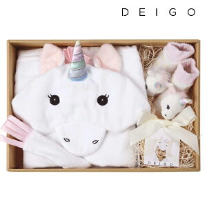 日本阿卡將阿卡醬DEIGO迪角獸飛馬斗篷披肩連帽包巾毛巾襪子禮盒組寶寶嬰兒滿月禮彌月禮周歲-現貨1